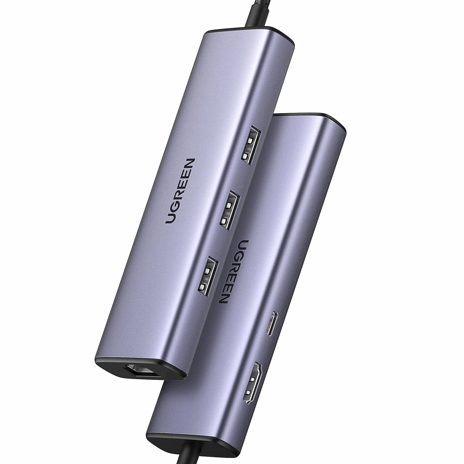 UGREEN Revodok 1061 Hub USB C Ethernet HDMI 4K PD 100W Charge 3 Data Ports 5Gbps Adaptateur RJ45 6 en 1 Docking Station Compatible MacBook iPad Pro Air Mac Mini M4 iPhone