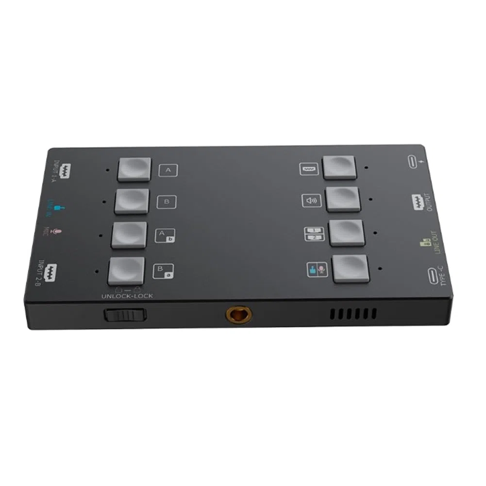 Capteur Audio-Vidéo H2U Compatible avec Double Sortie 4K, Idéal pour Le Streaming en Direct et Les Consoles de Jeux Vidéo