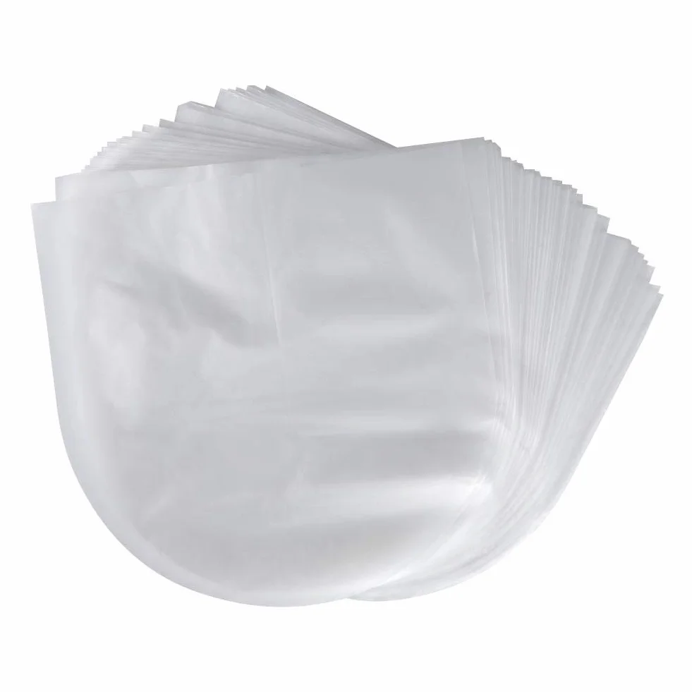 Hakeeta Sac de Protection de Disque Vinyle 50 pièces Anti-Cendres Résistance aux Rayures 12 Pouces LP/LD
