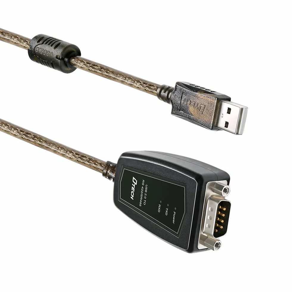 DTech Adaptateur USB vers RS485 RS422 Interface série CP2102 LED Noyau ferrite 0,5 m Windows Mac