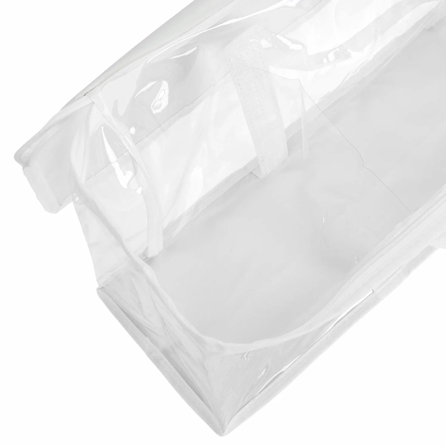 Fasmov Lot de 4 sacs de rangement DVD blancs 160 DVD