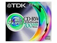TDK CD-RW 700 MB 80 Min Nośnik
