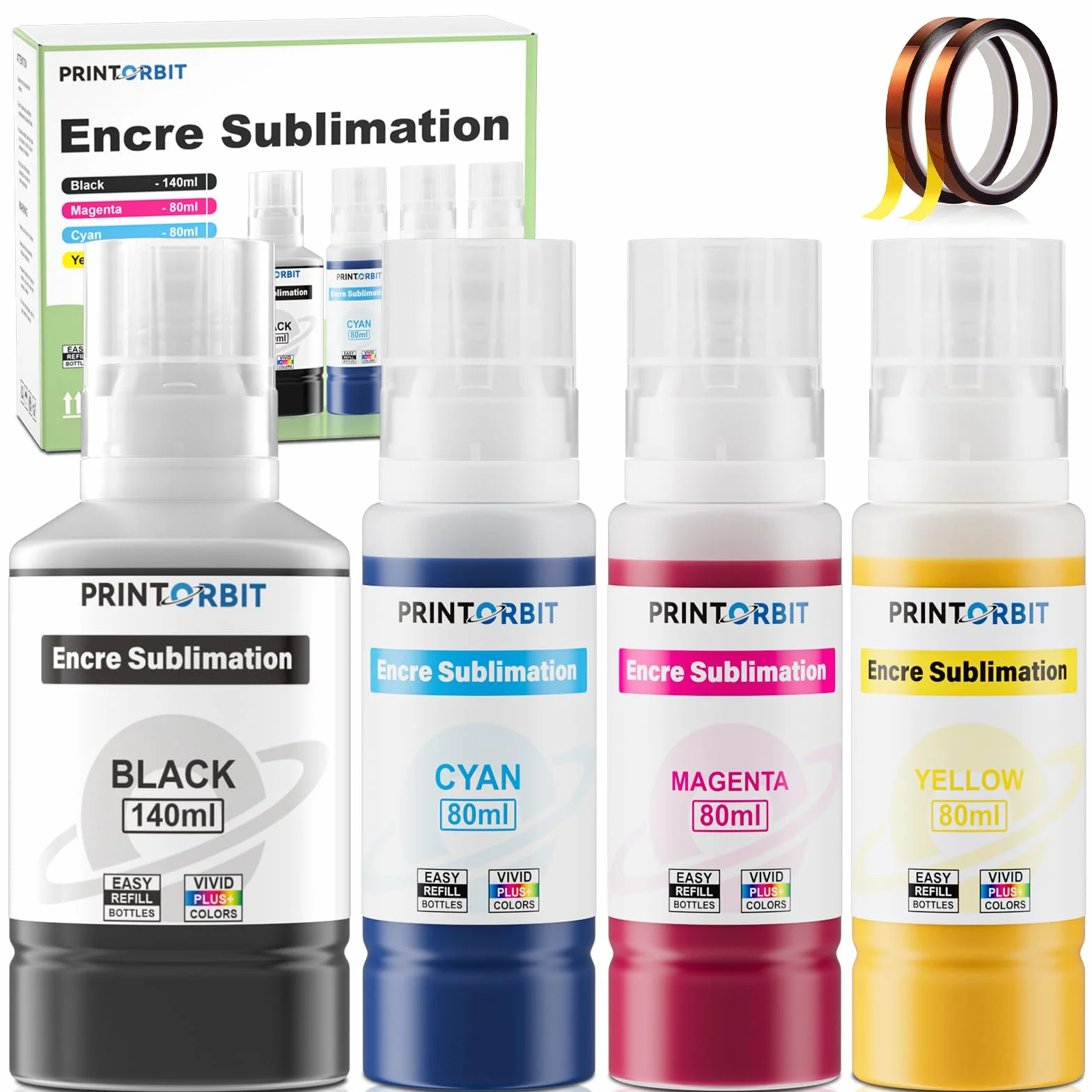 Encre Sublimation Compatible Epson Ecotank ET-2876 ET-1810 ET-2826 ET-2861 ET-2870 ET-2871 ET-2865 ET-15000 ET-2810 ET-2856