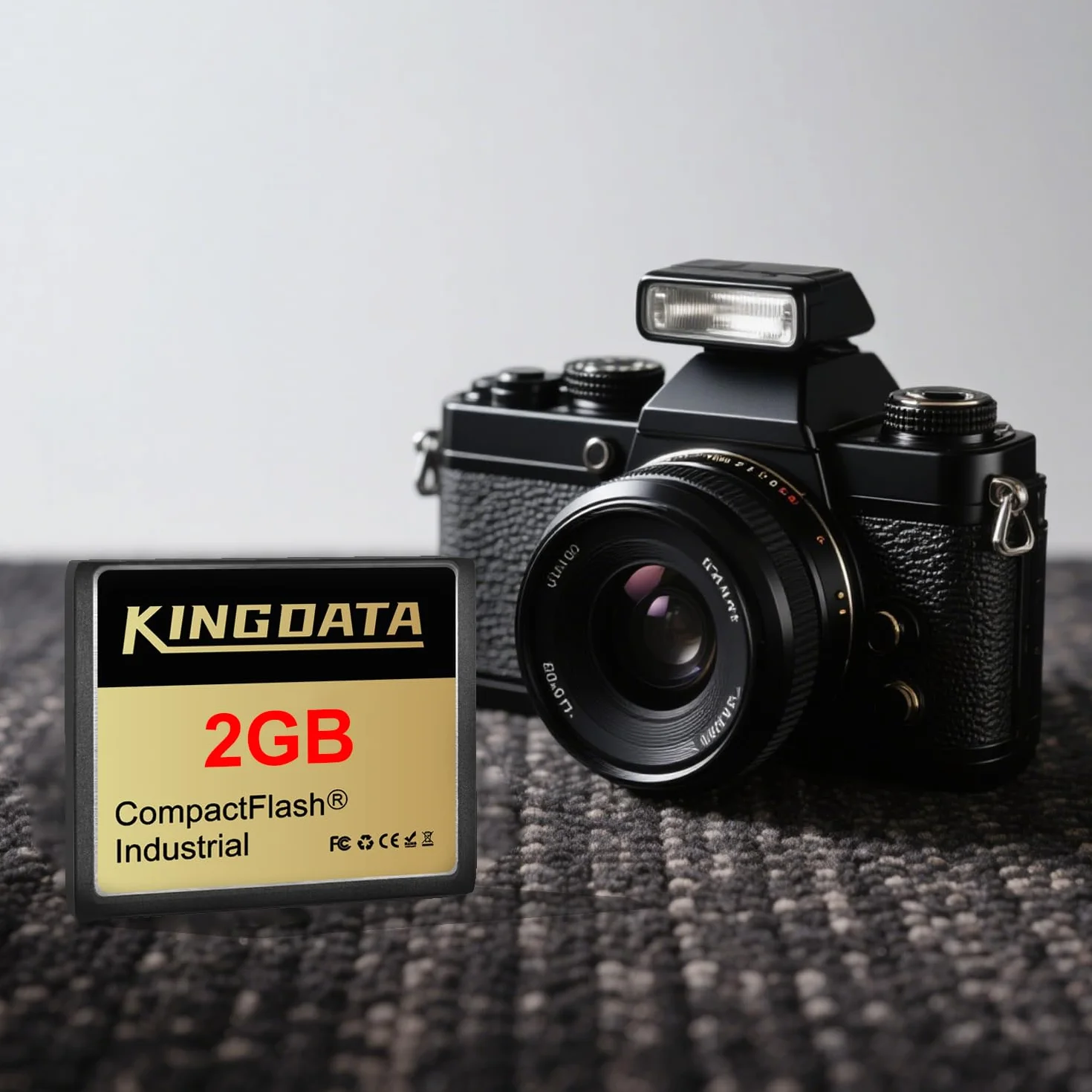 Carte mémoire Compact Flash Industrielle FAT16 Type I 2Go pour équipements industriels et appareils photo numériques anciens