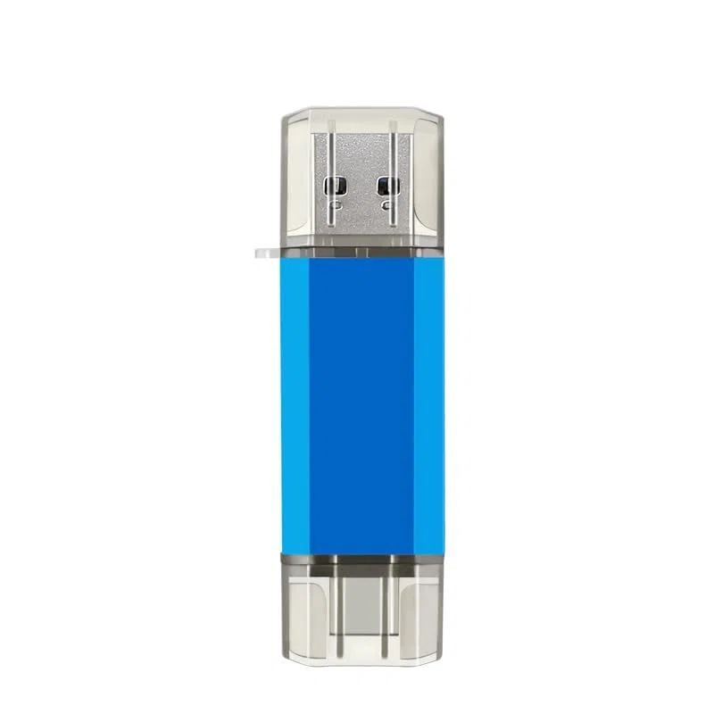Lot de 2 clés USB 3.0 double USB 3.0 de 128 Go et USB A 2 en 1, pour téléphones de type C, PC, stockage externe pour photos/vidéos/fichiers