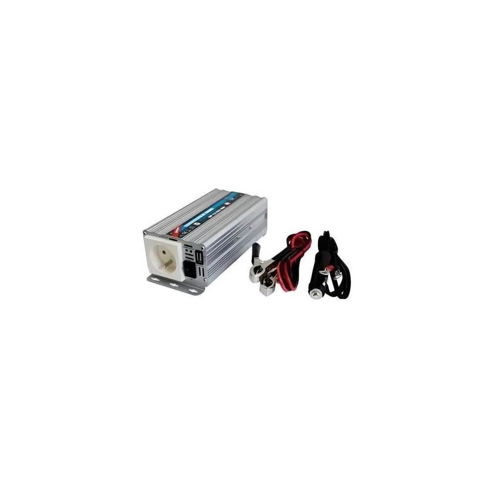 HTC Equipements Convertisseur 12-220 V 300 Watts avec Port USB Série Te Toutes Normes CE Emark Lvd Plus Prise USB 2A