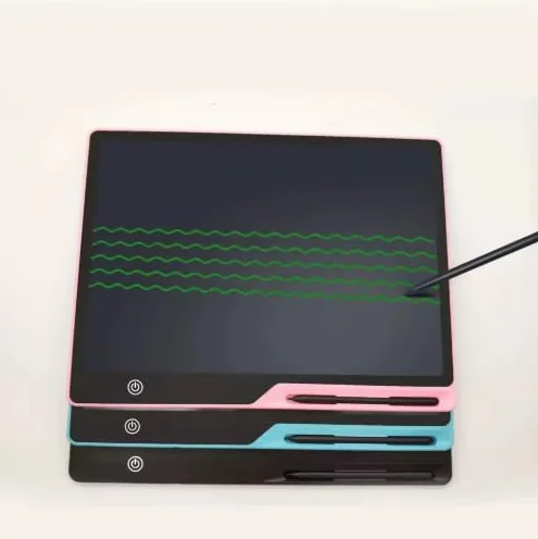 Tablette d'écriture LCD 16" avec batterie rechargeable USB 200 mAh, verrouillage écran, écran couleur unique, bloc dessin numérique 41 cm