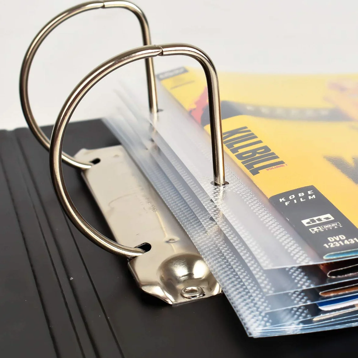 Pochette DVD Perforée Transparente à Rabat 3L 100 pcs