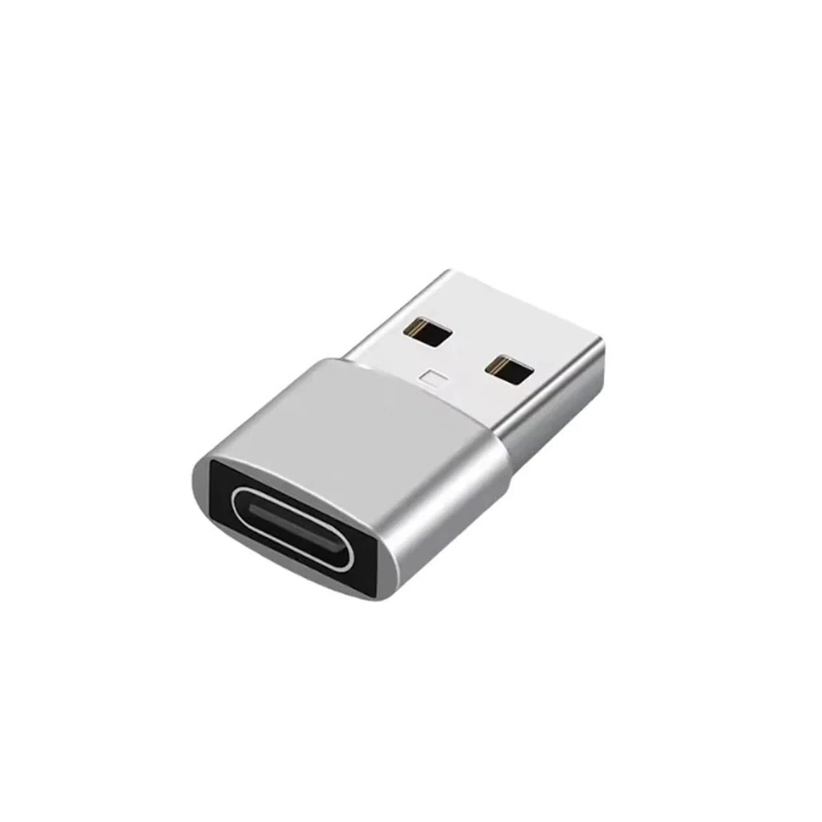 Lot de 6 adaptateurs USB vers USB C femelle vers USB mâle type C vers USB A (argenté)