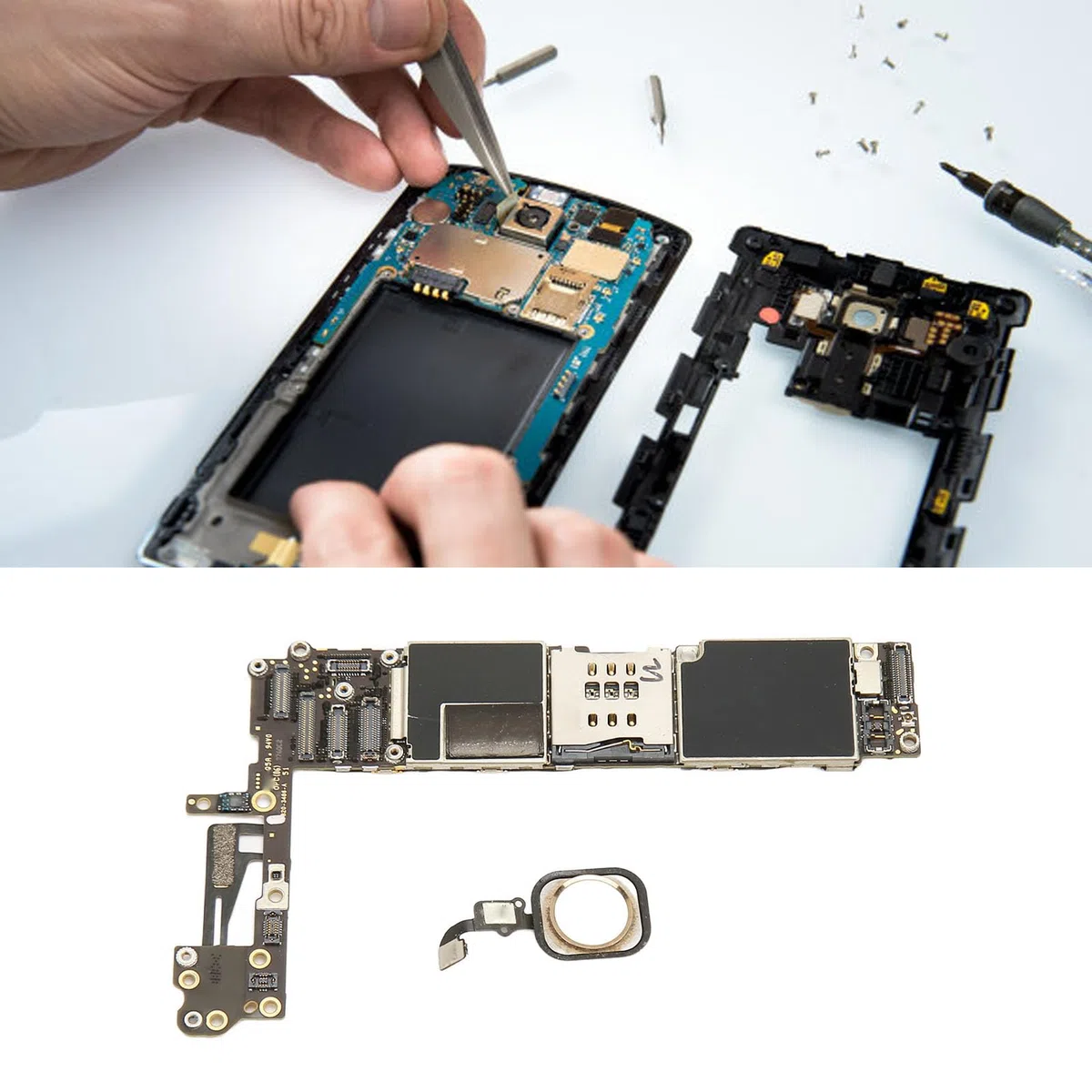 Carte mère de téléphone, carte logique principale du téléphone déverrouillée, légère pour réparation (32 Go)