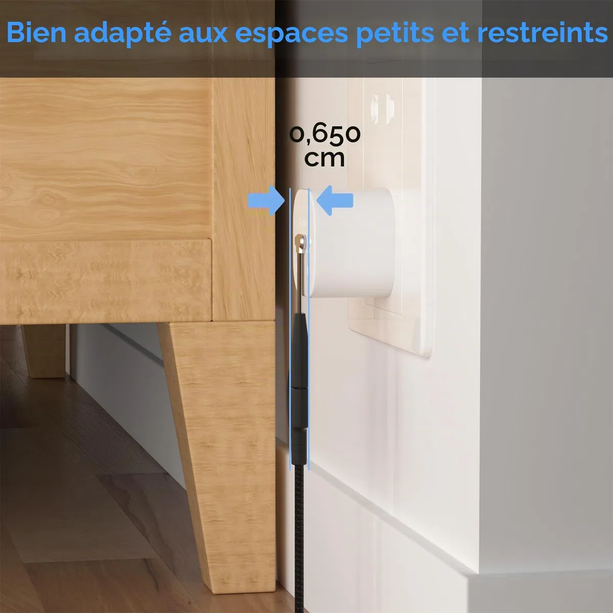 Câble de charge USB C, 60 W, 1 m, port C plat à 90 degrés, transfert de données haute vitesse, compatible avec Samsung S23/S22/S21, iPhone 15 Pro/Pro Max, MacBook Air/Pro, etc.