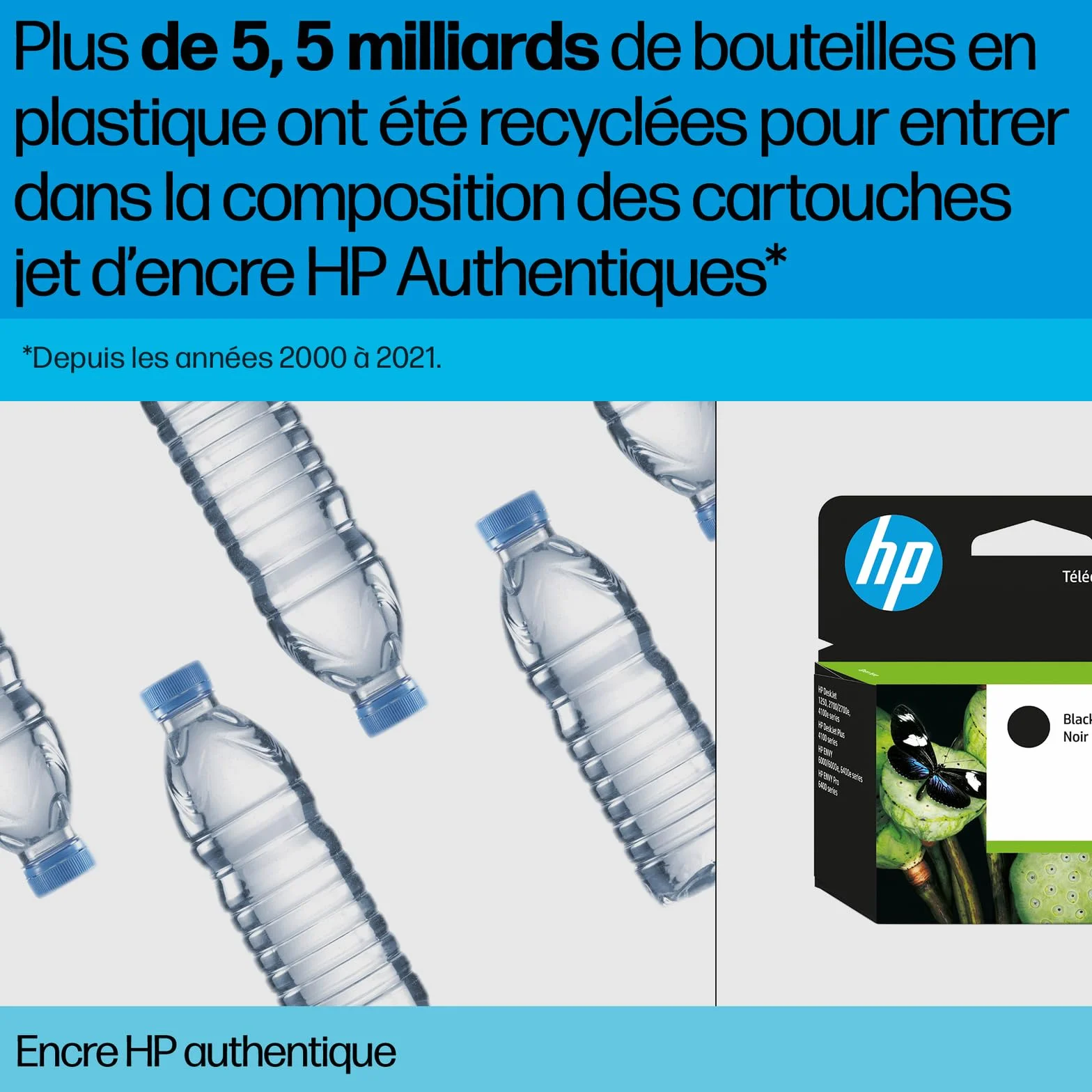 HP 62 Cartouche d’Encre Noire Originale C2P04AE Compatible Envy 5540 5642 5644 5742 7640 OfficeJet Mobile 200