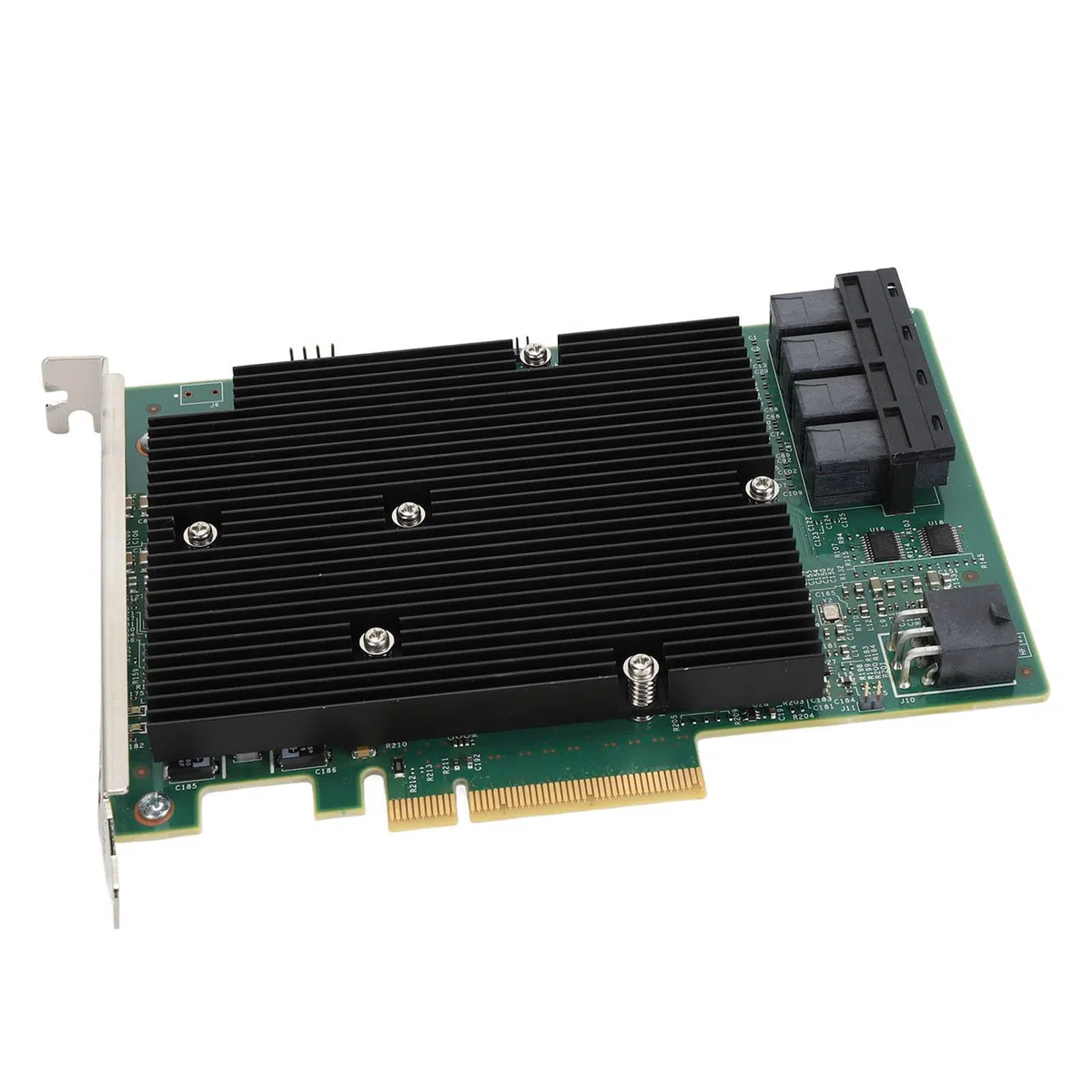 Carte LSI SAS 9300-16I HBA, Carte Contrôleur SAS HBA 16 Ports 12 Gbit/s, pour pour et Plus, Série, Interface SAS, PCIe