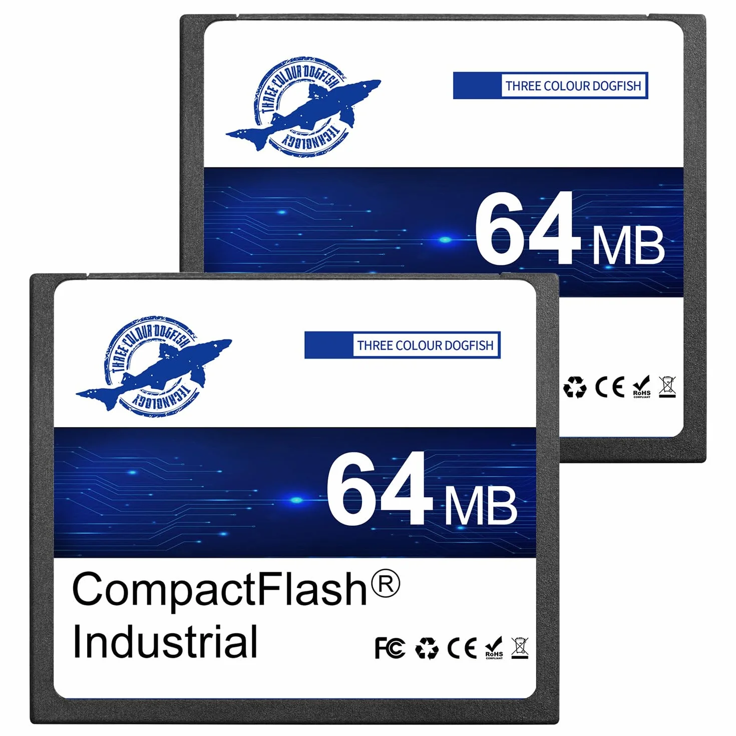Dogfish Carte Mémoire Compact Flash 64Mo 2Pack CF Type I