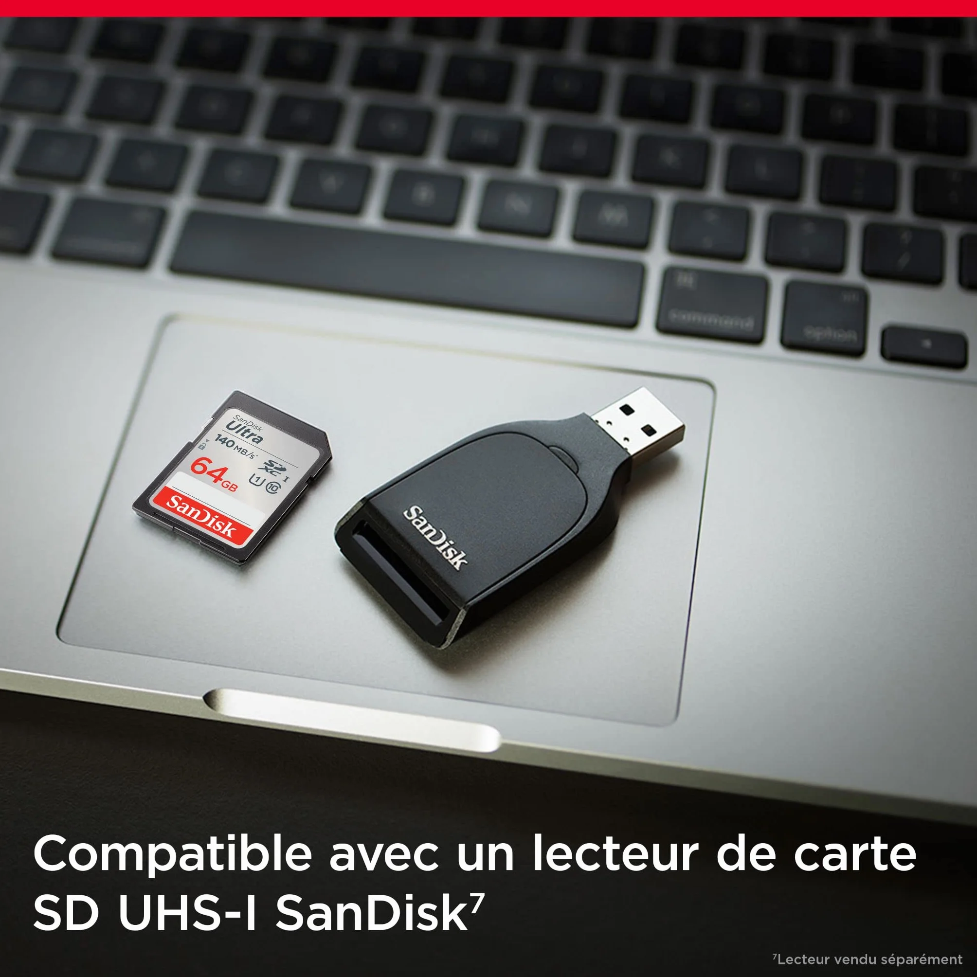 SanDisk 64 Go Ultra SDXC Carte Mémoire A1 UHS-I Classe 10 U1 140 Mo/s