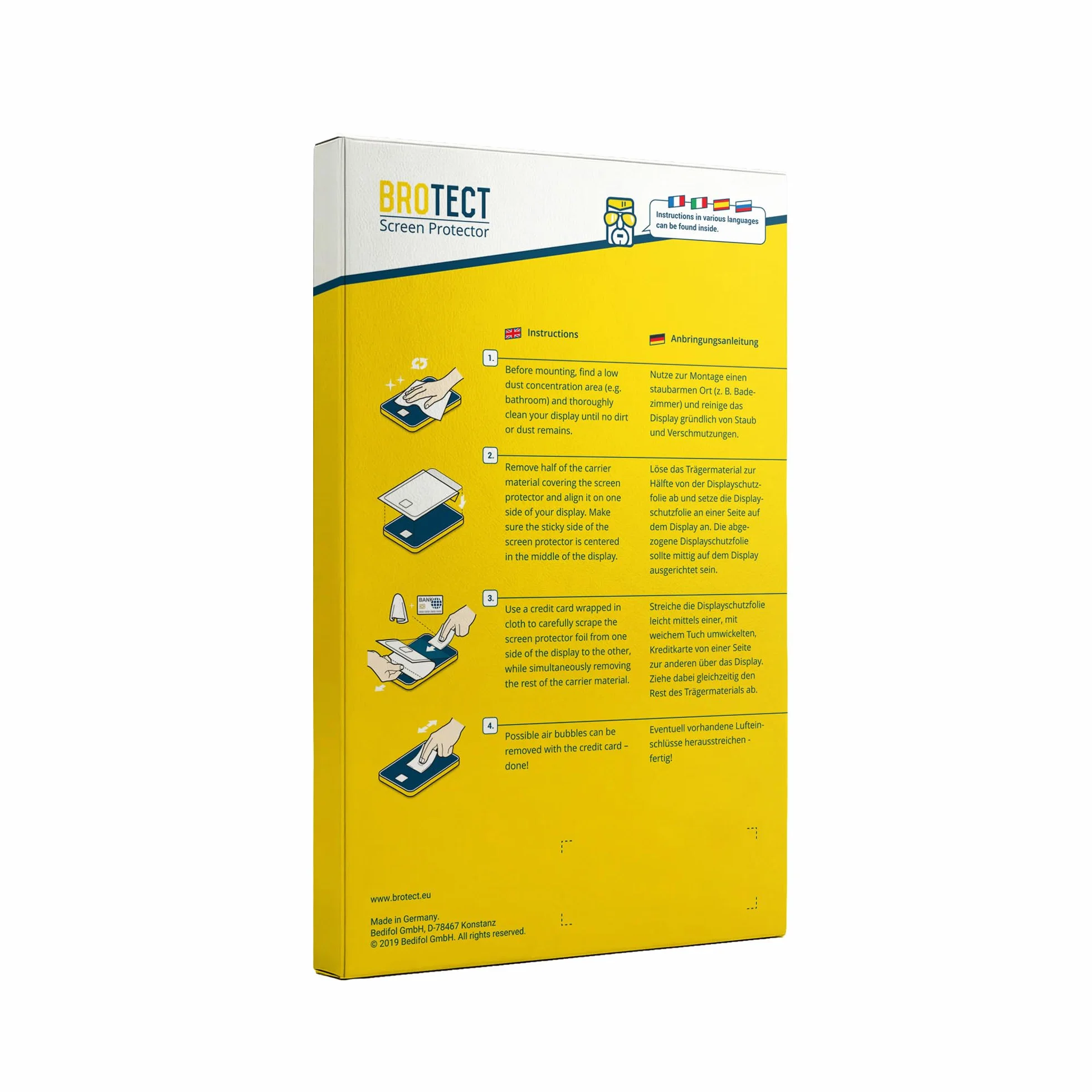Brotect Protection Ecran pour XP-Pen Artist Pro 16 15.4" - Film Protection Ultra Clair