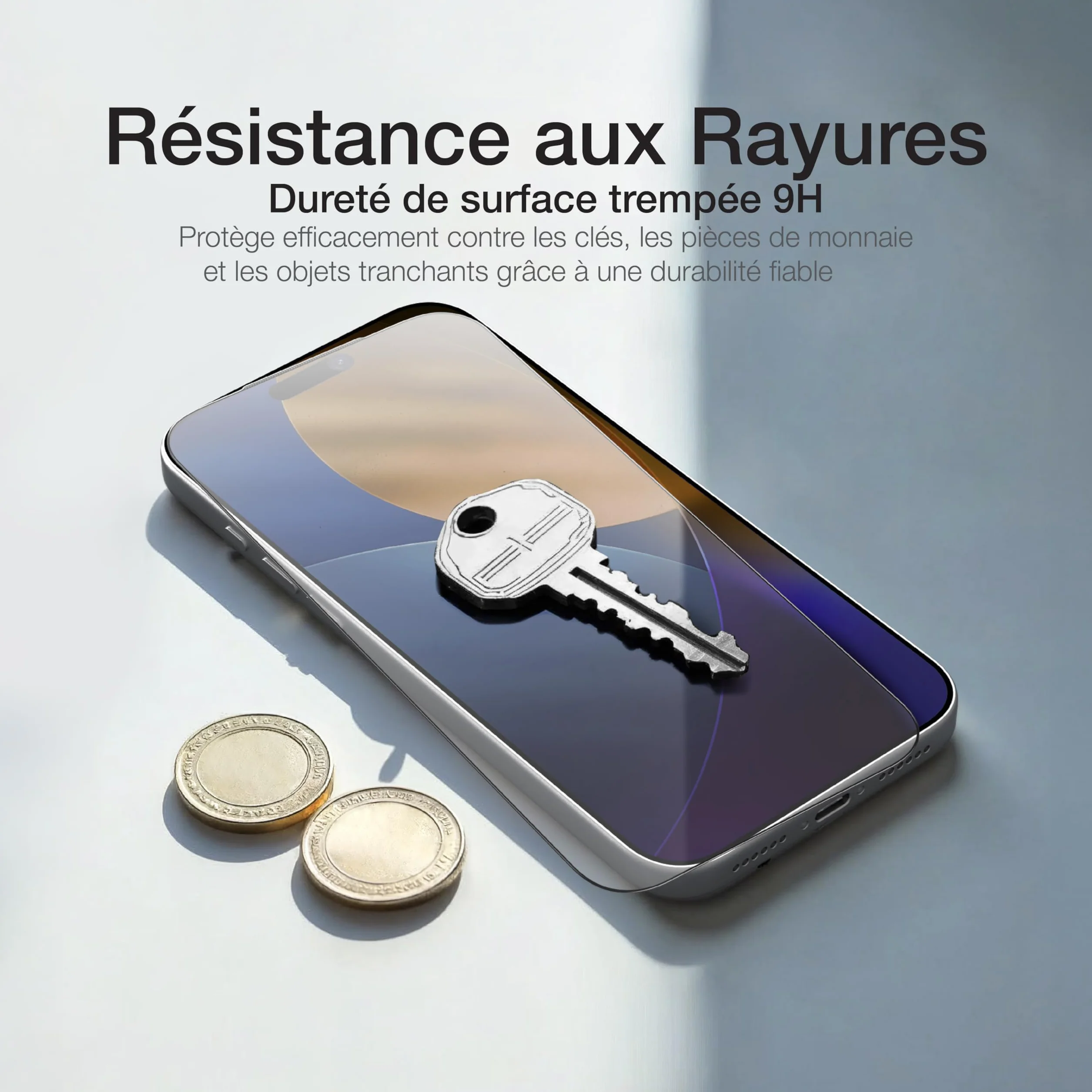 AMAZINGthing pour iPhone 17 Pro Max protecteur d’écran verre trempé 9H Anti Lumière Bleue lot de 2