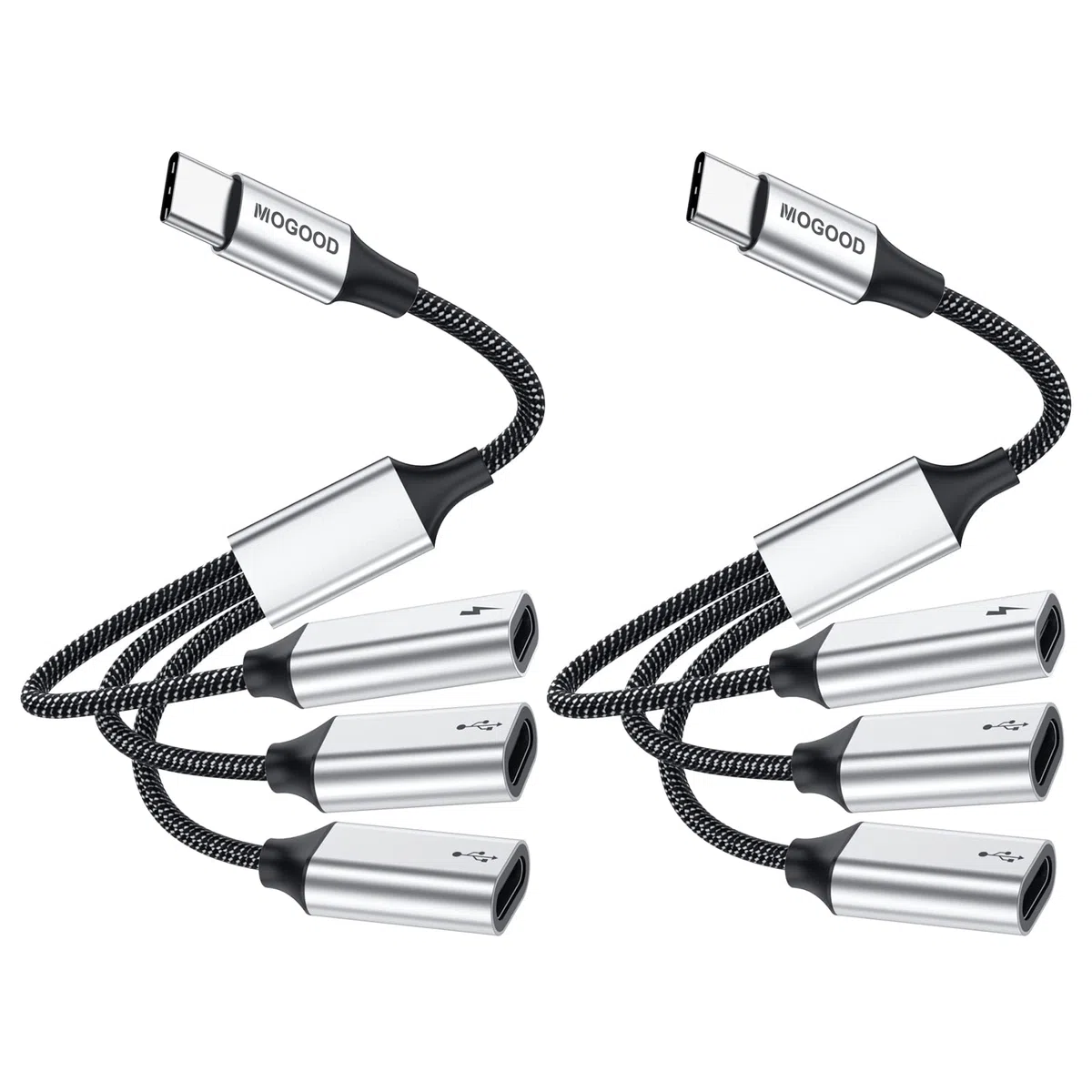 Adaptateur USB C vers USB C femelle, câble USB C mâle vers 3 USB-C femelles, adaptateur répartiteur d'alimentation pour Mac, Xbox One Series X/S, PS4, PS5, ordinateur portable (pas pour moniteur)