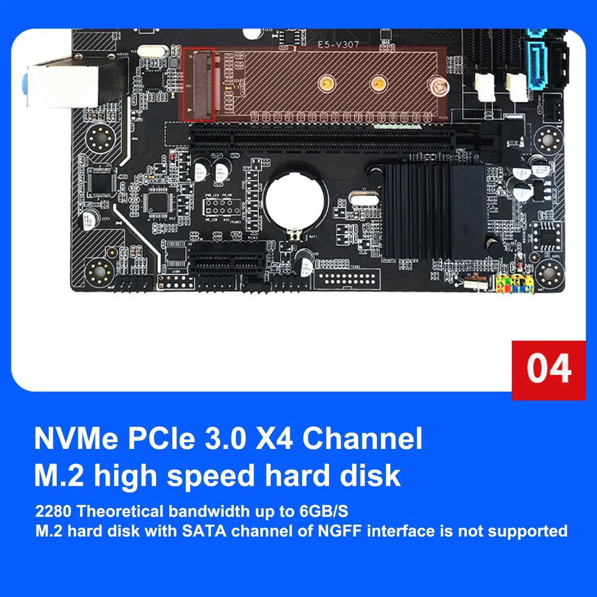 Ensemble de Cartes Mères, Carte Mère PC de Jeu CPU 8G DDR3 6 Cœurs Carte Mère PC de Jeu avec Ventilateur, Compatible avec Ordinateur de Bureau