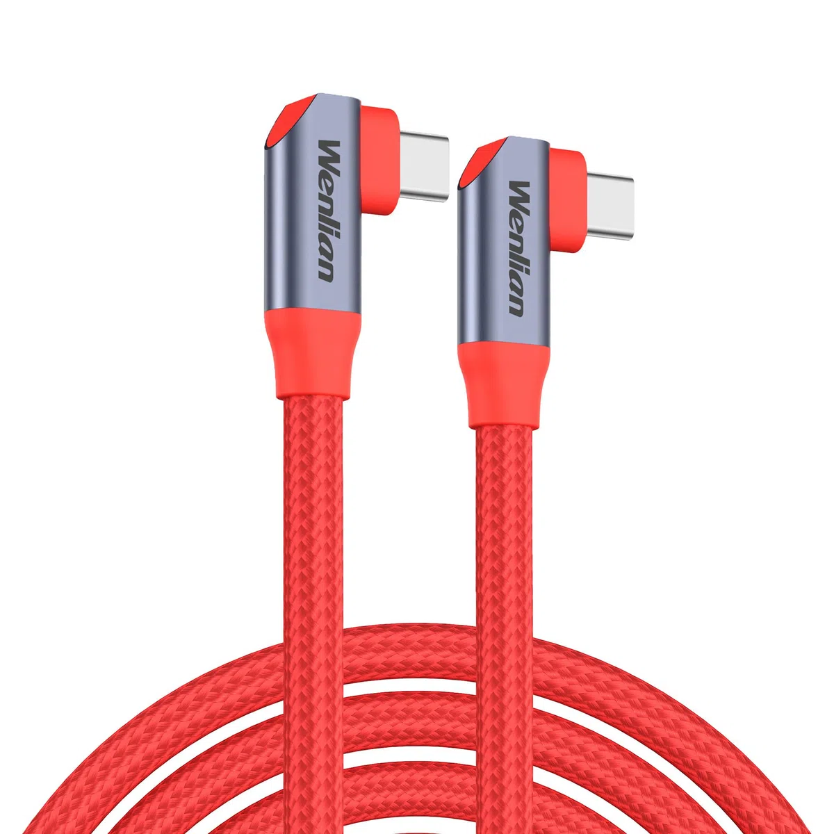 Câble de données USB-C vers USB-C 20 Gbit/s, USB 3.2 Gen 2 x 2 en nylon tressé haut débit de type C pour transfert de données et connexion d'appareils (LL 5 m)