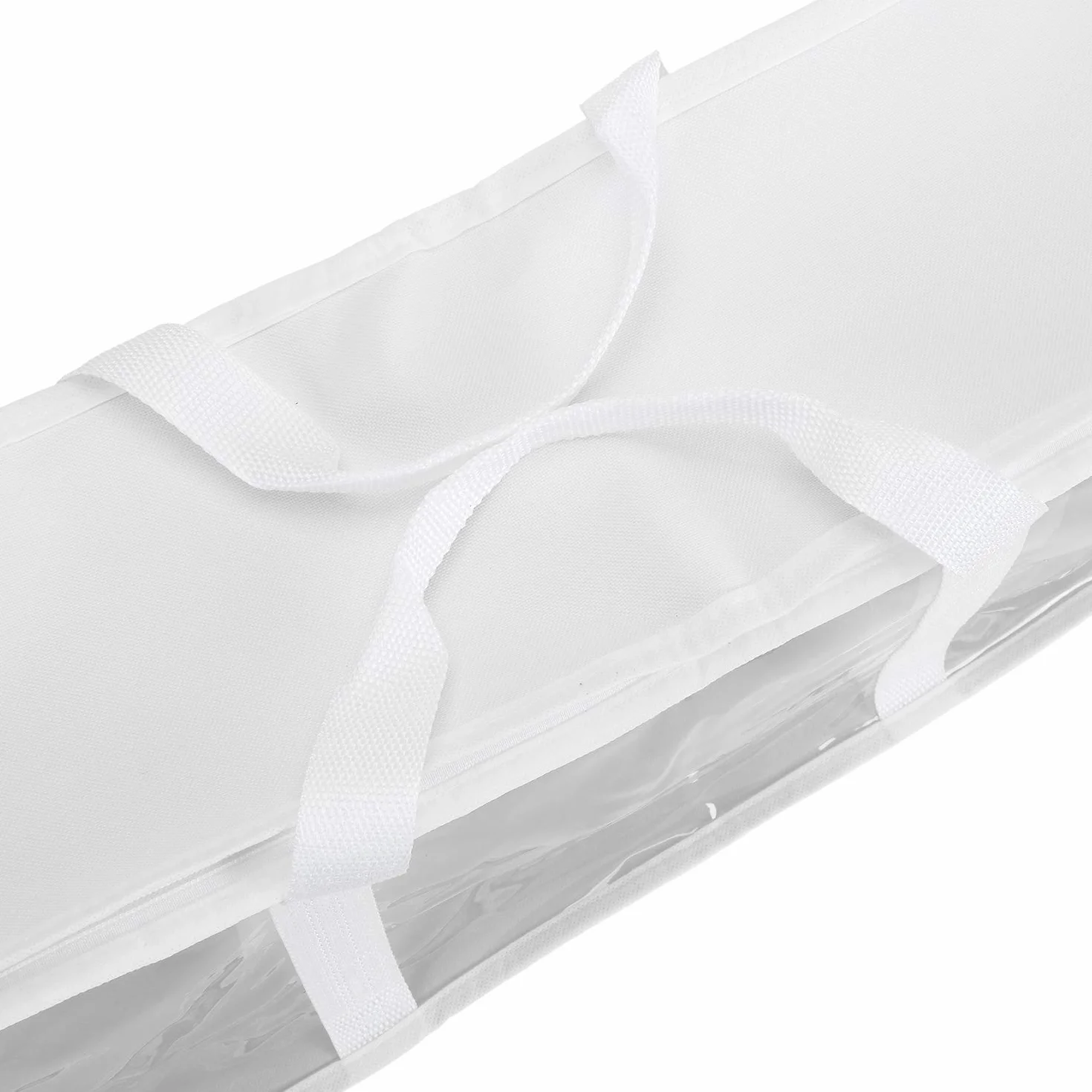 Fasmov Lot de 4 sacs de rangement DVD blancs 160 DVD