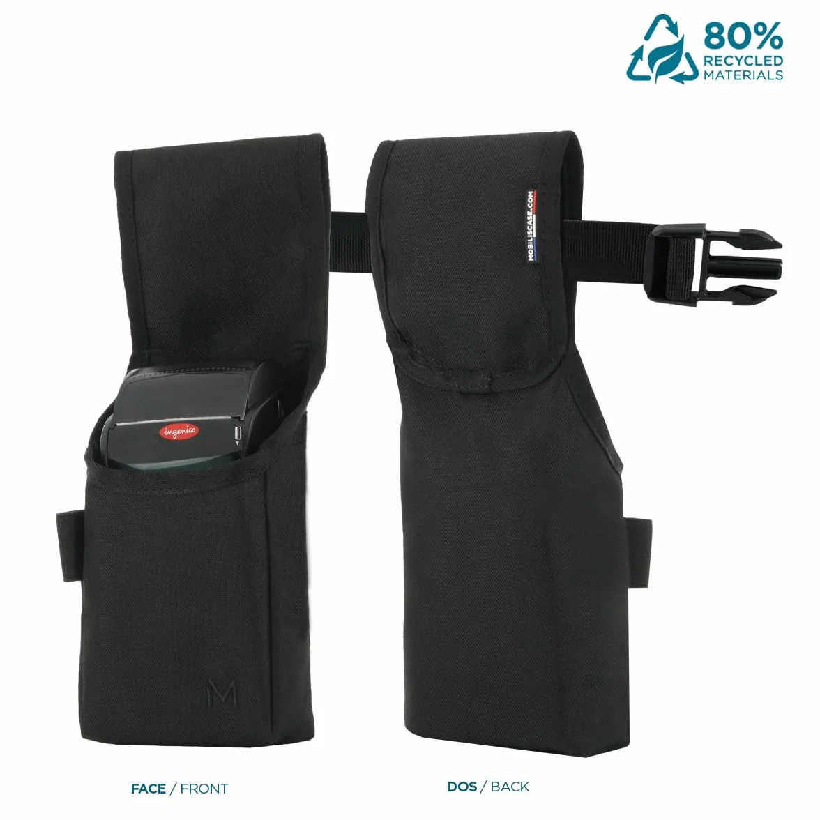 MOBILIS Holster Universel pour Lecteur de Carte POS, Étui 1 Compartiment, Max 11x27x5 cm