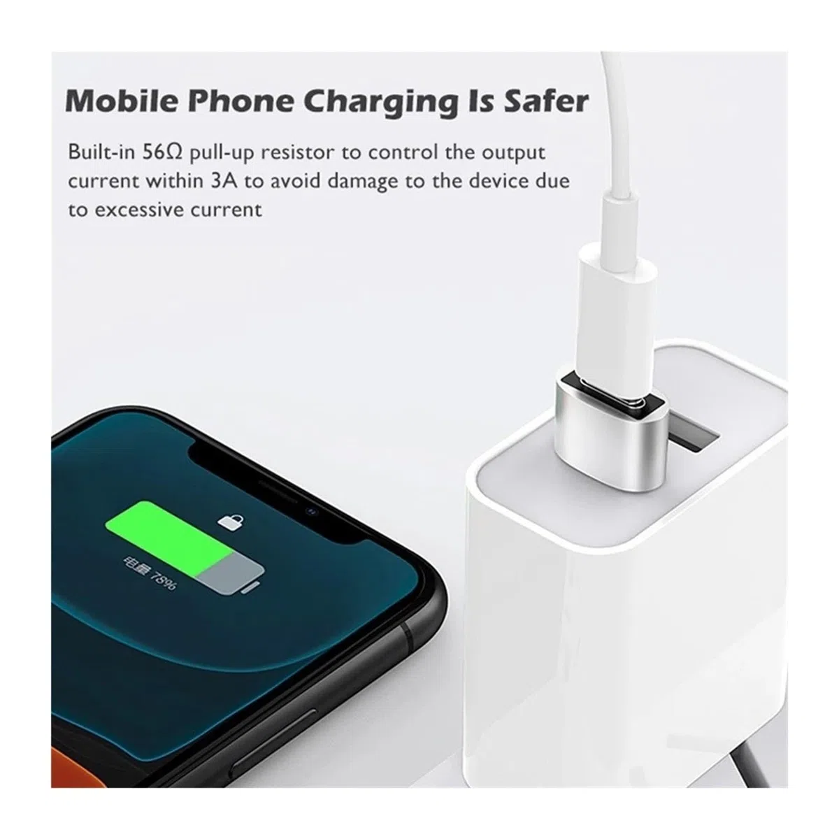 Adaptateur USB C OTG type C mâle vers 3.0 femelle convertisseur pour téléphone et tablette (doré)