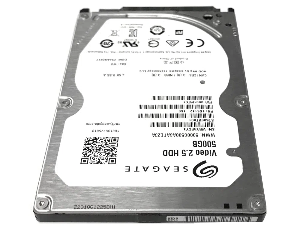 Seagate ST500VT000 Video Disques Dur 500 Go 2.5 Serial ATA