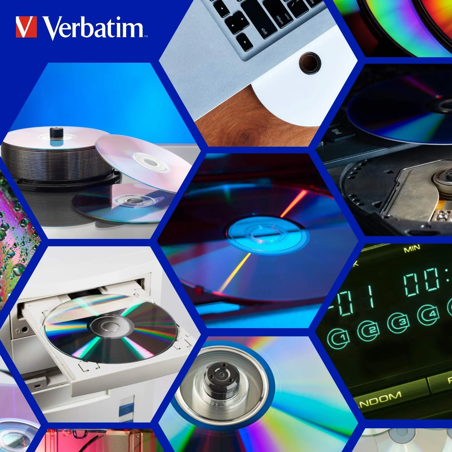Verbatim DVD+R 16x 50-pack Printable Optical Media