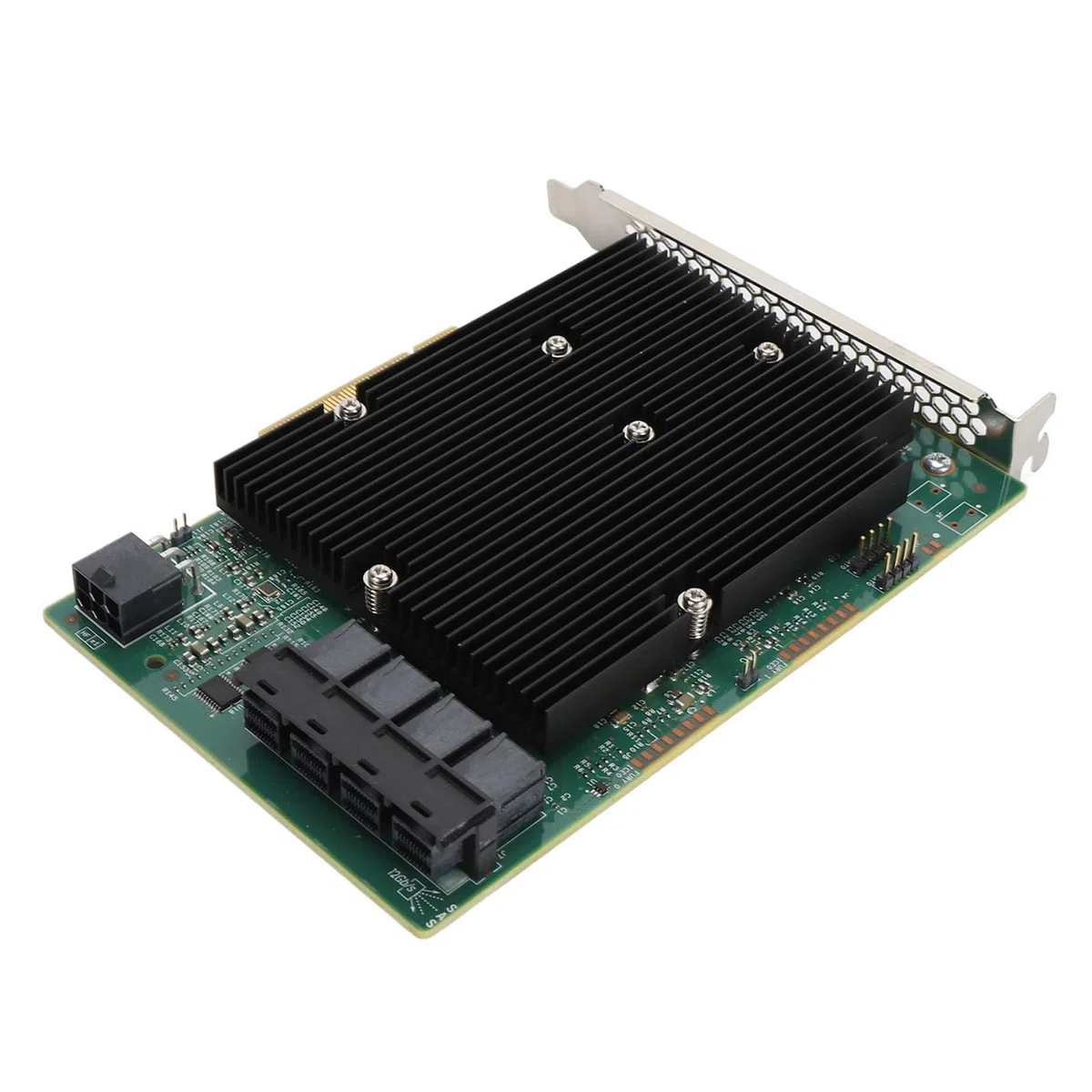 Carte LSI SAS 9300-16I HBA, Carte Contrôleur SAS HBA 16 Ports 12 Gbit/s, pour pour et Plus, Série, Interface SAS, PCIe