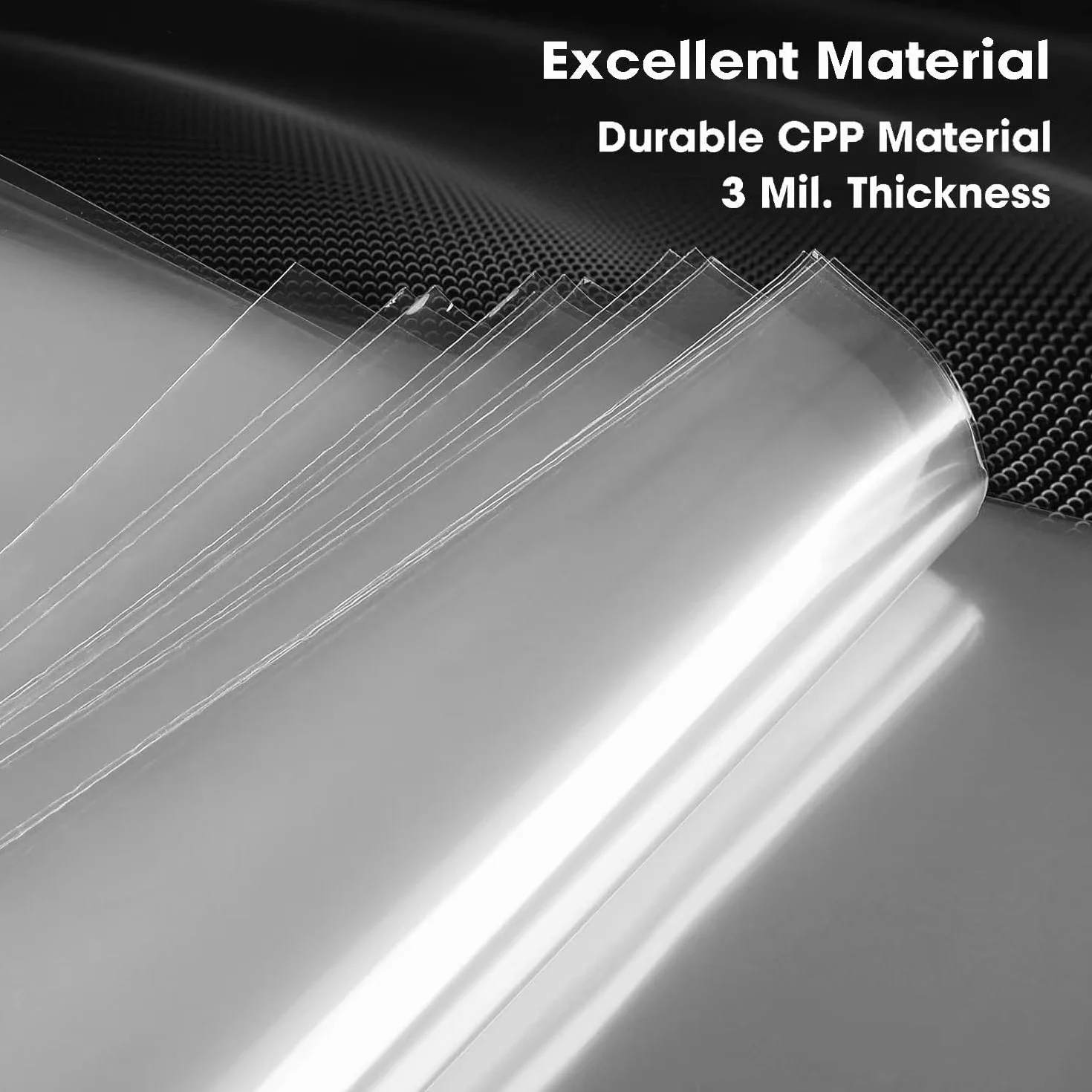 Pochette Vinyle 33 Tours Extérieur 12 Pouces 100 pièces Transparent Polypropylène Protection LP