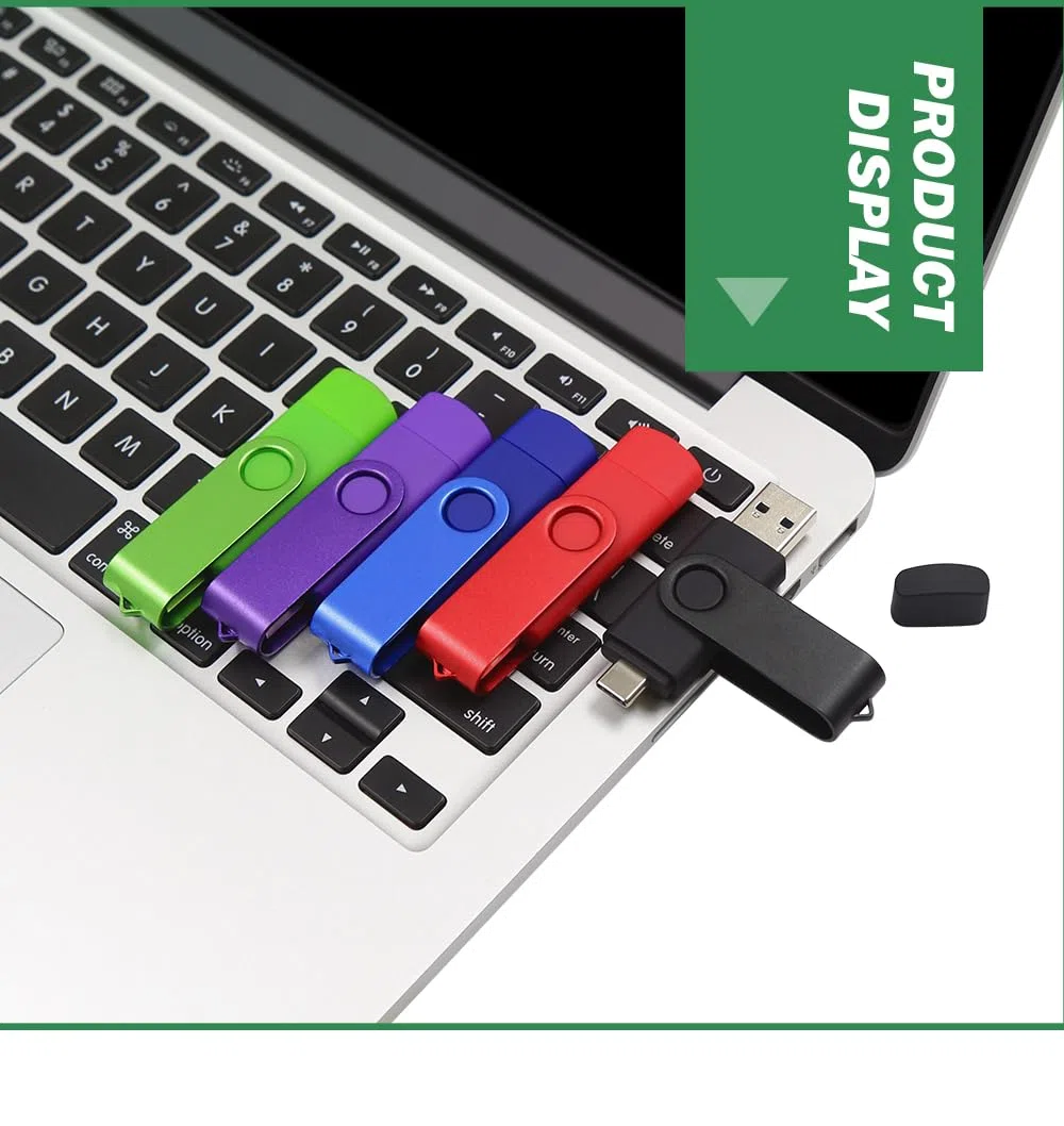 Lot de 2 clés USB 2.0 de 128 Go – USB C et USB A 2 en 1 pour PC, téléphones de type C, clé USB externe pour photos/vidéos