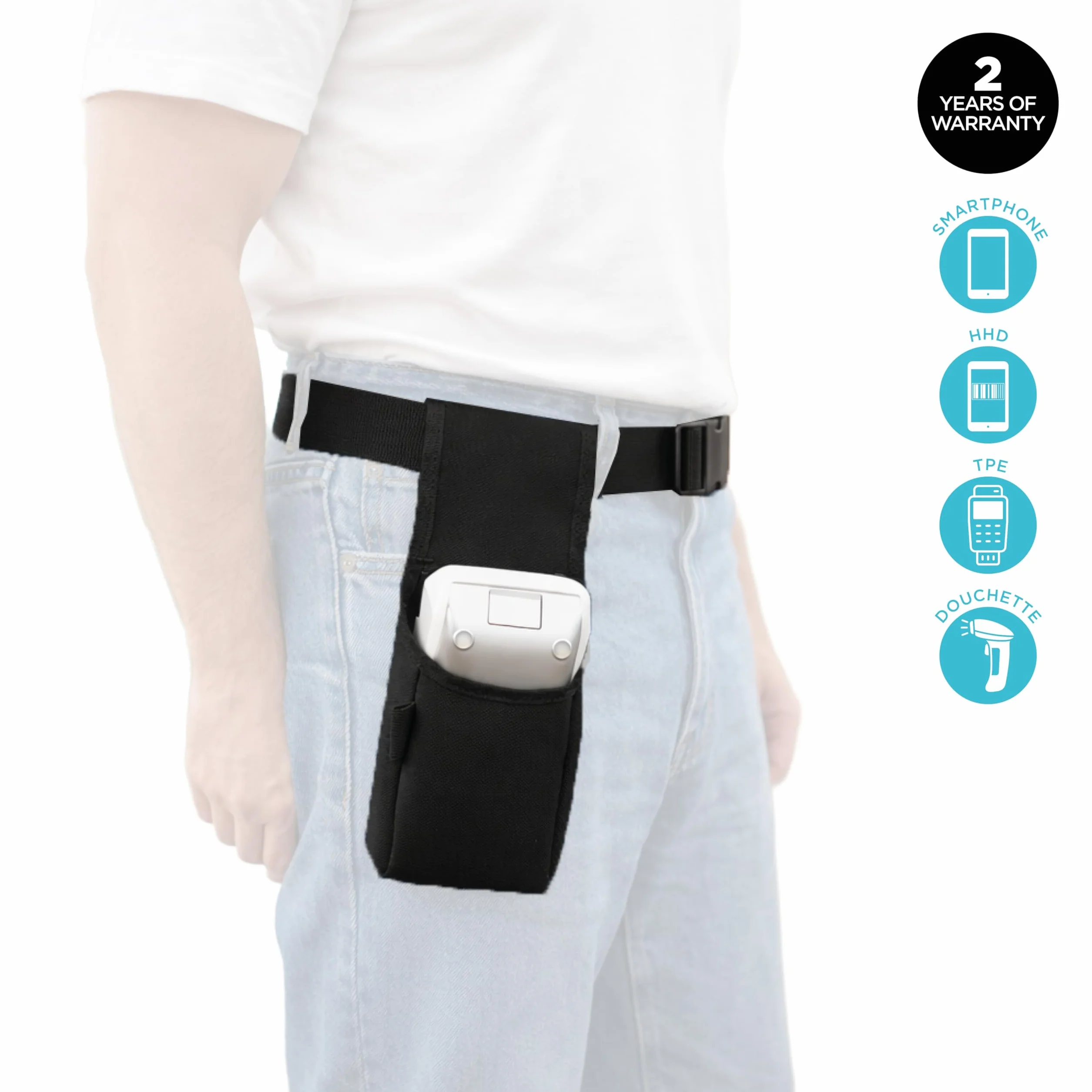 MOBILIS Holster Universel pour Lecteur de Carte POS, Étui 1 Compartiment, Max 11x27x5 cm