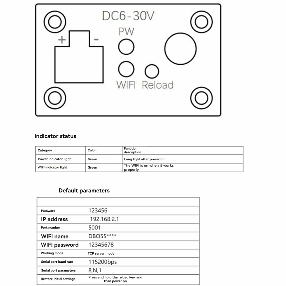 Moduł WiFi Modbus RS485 RTU Passerelle MQTT Szyna DIN