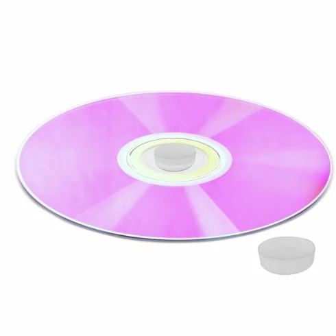 Rosettes pour CD en Mousse 150 pièces - Blanc