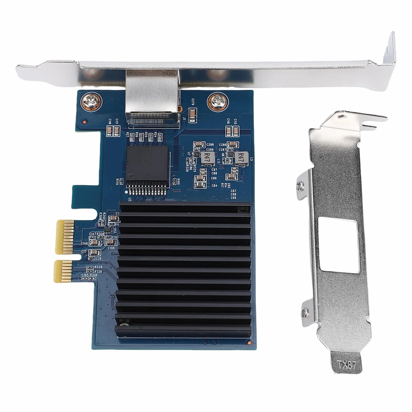 Carte Réseau PCIe 10G RTL8127 10Gbps 5Gbps 2.5Gbps PCI Express Gen 4 X1 avec 6 Niveaux de Vitesse pour Serveur de Bureau