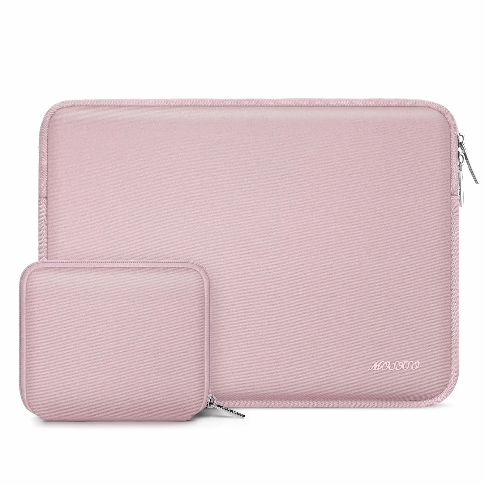 MOSISO Housse Ordinateur Portable 13 Pouces Compatible MacBook Air M5 M4 M3 M2 M1 2026-2018 Pro M2 M1 2026-2016 Néoprène Rose