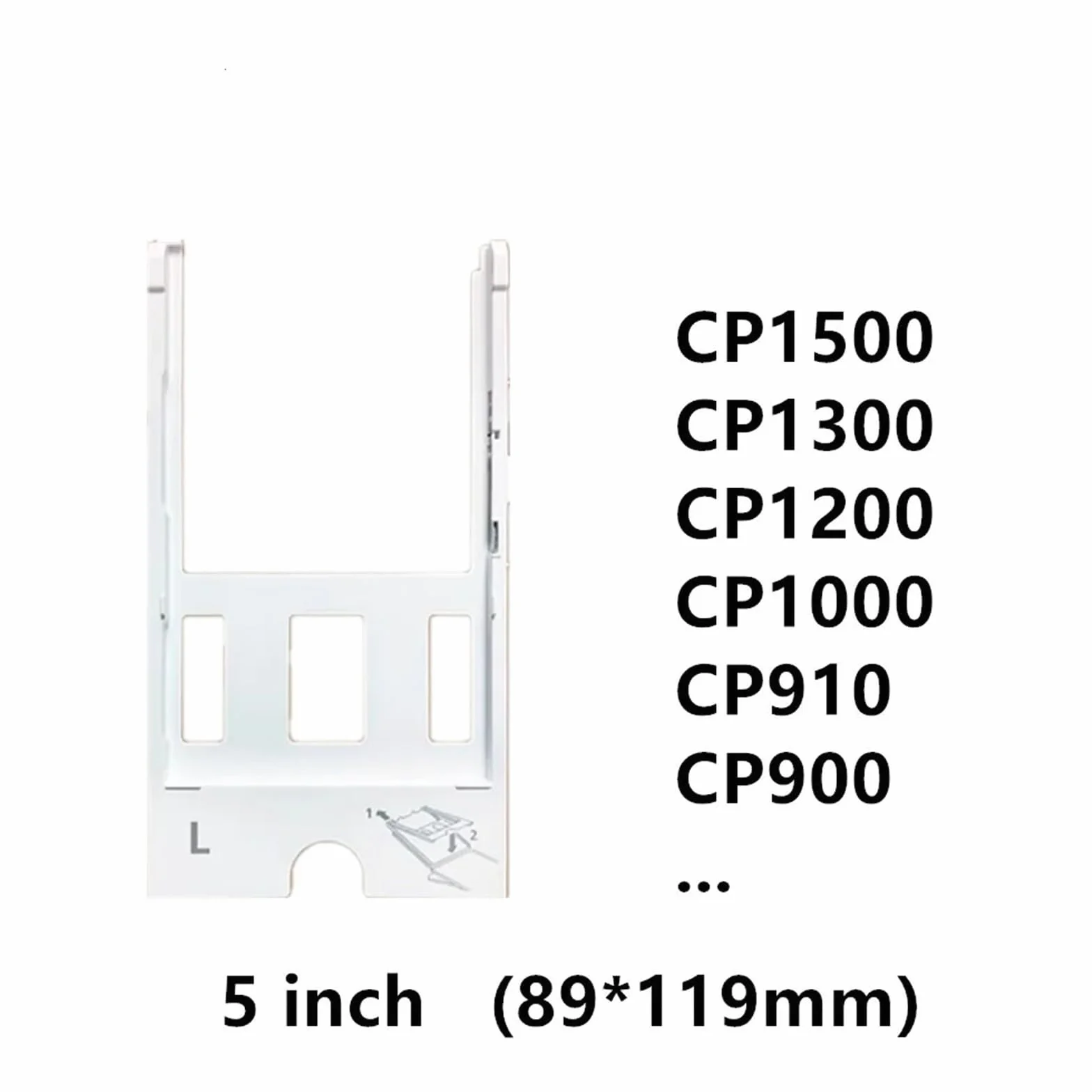 Papier Compatible Selphy CP1500 CP1300 CP1200 CP910 CP900 CP810 Plateau d'Entrée 5 Pouces 1 Pack