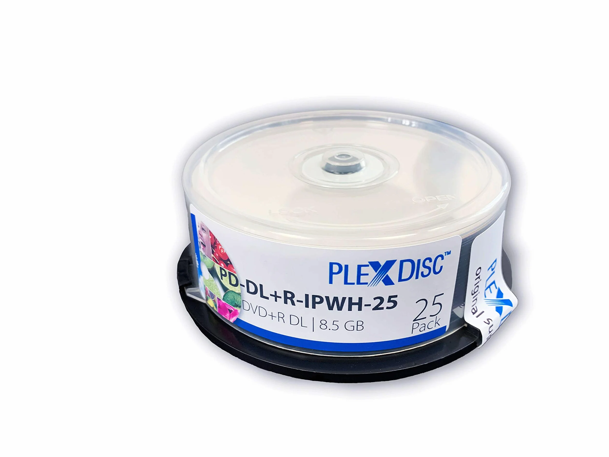 PlexDisc DVD+R DL 25 pièces 8X 8,5 Go Double Couche Imprimable Blanc Mat