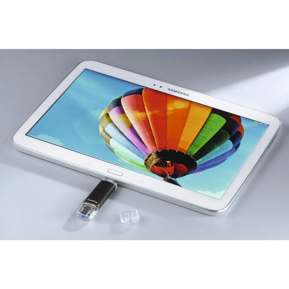 Hama Laeta Twin Clé USB 3.0 - Flash Drive 256 Go, Vitesse jusqu'à 40 Mo/s, Clef avec connecteurs USB A & Micro USB, pour PC/Mac/Tablette et Smartphone - Grise
