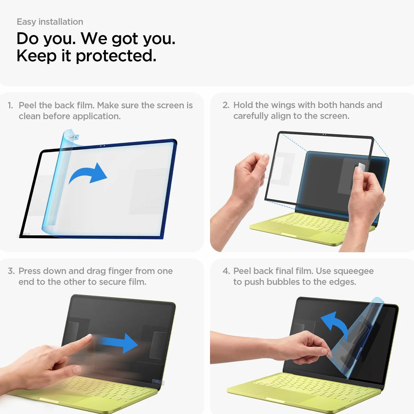 Spigen Glas.tR Slim Verre trempé pour MacBook Neo 13", Protection écran