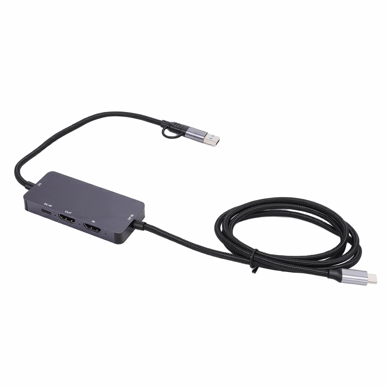 Cocoarm Carte de Vidéo Carte de Externe en Alliage d'aluminium 4K60 Entrée Sortie 1080P60 Enregistrement Ports USB A et C pour la Vidéoconférence de Jeu en Streaming