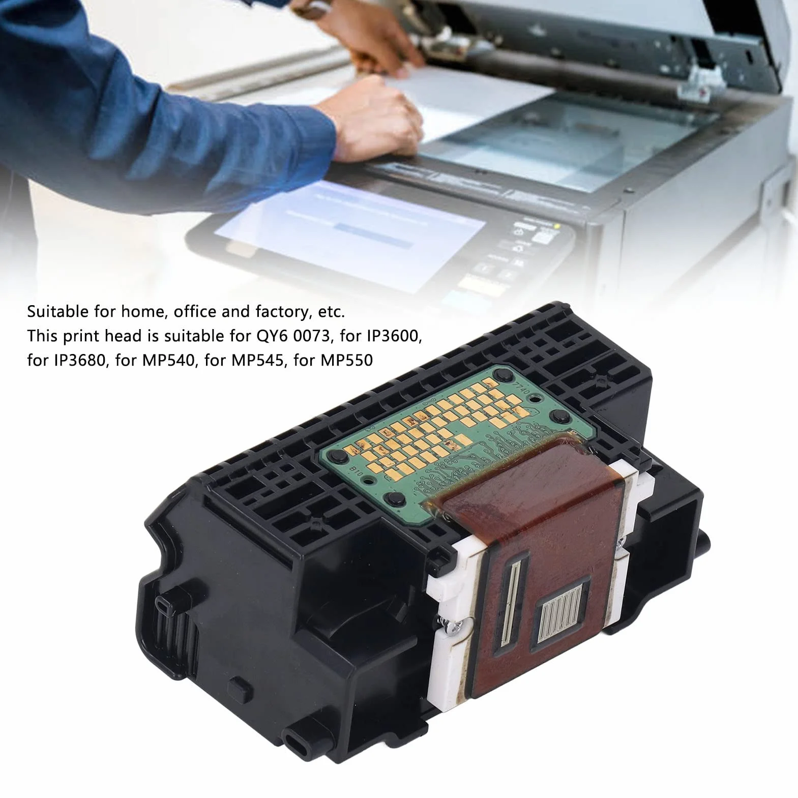 Tête d'impression Noir QY6-0073 Compatible IP3600 MP545 MP550 IP3680 MP540