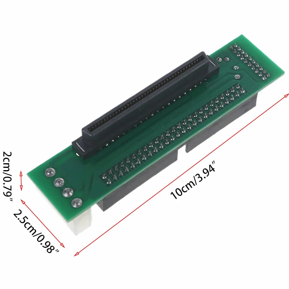 Adaptateur IDE mâle 2,5" vers IDE femelle SCSI SCA 80 broches 50 broches SCSI II/III/LVD-SE