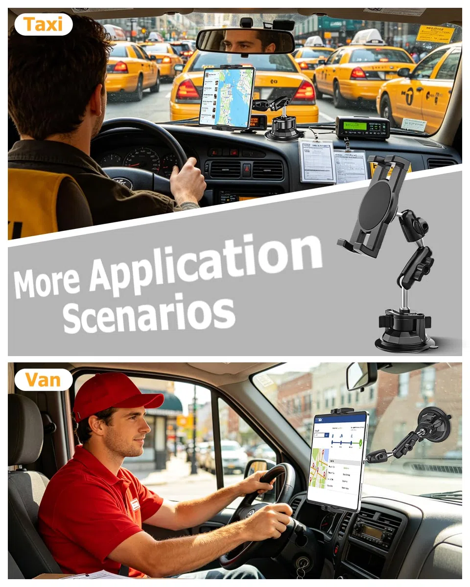 Support Tablette Voiture Conducteur- Matériau Métallique, Réglable