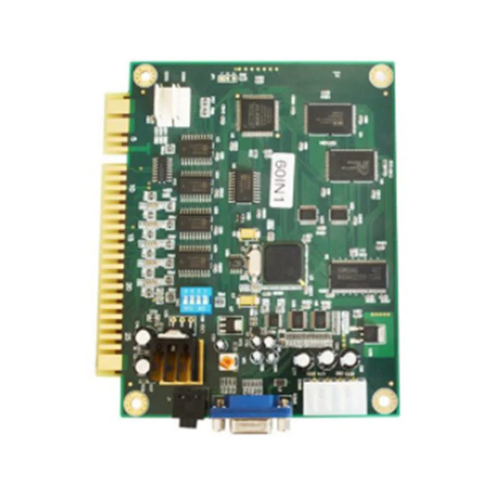 60 en 1 Multicade PCB Board Arcade Game Board avec Câble 28P Sortie VGA Arcade Game Board Horizontal pour Jamma Arcade