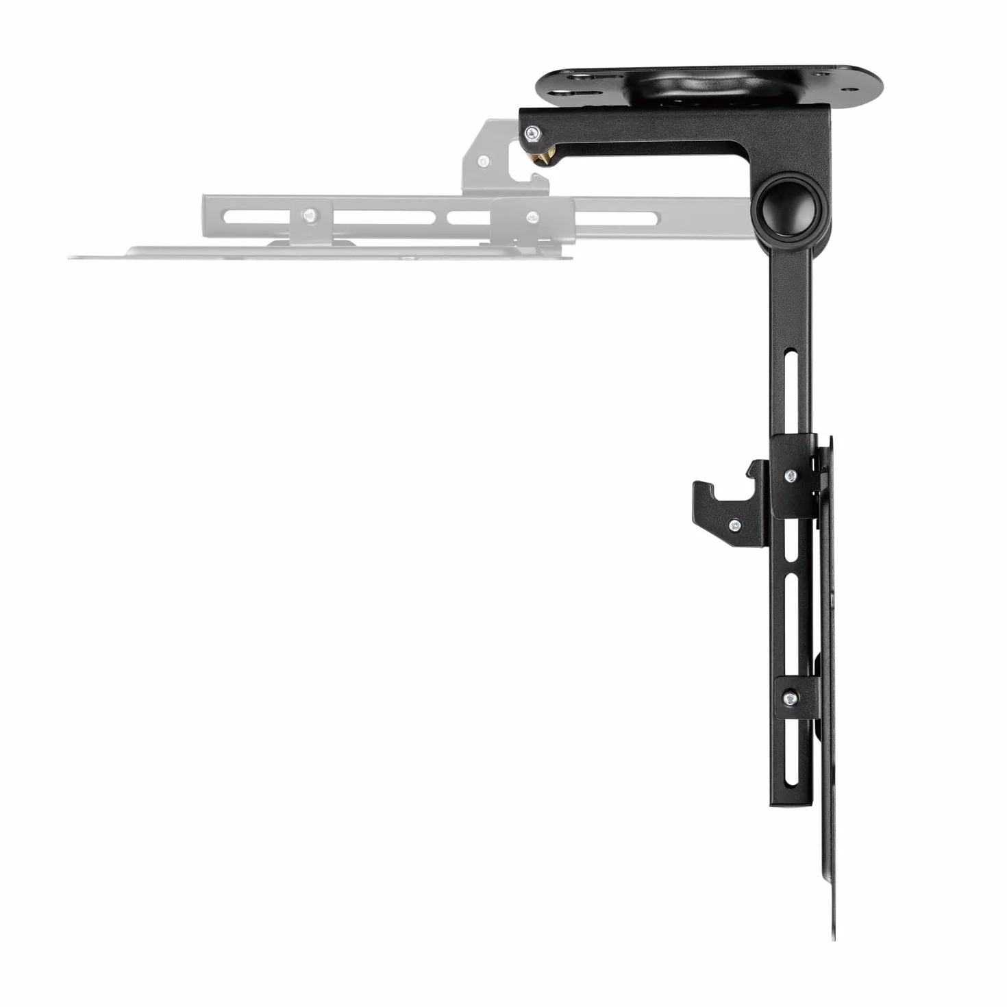 AISENS CT43S-187 Support de Plafond Pivotant Pliable pour Moniteur/Télévision 20 kg 19-43 Noir