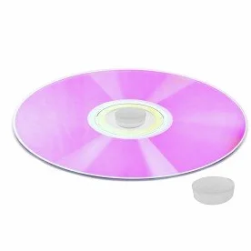 Rosettes pour CD en Mousse 150 pièces - Blanc