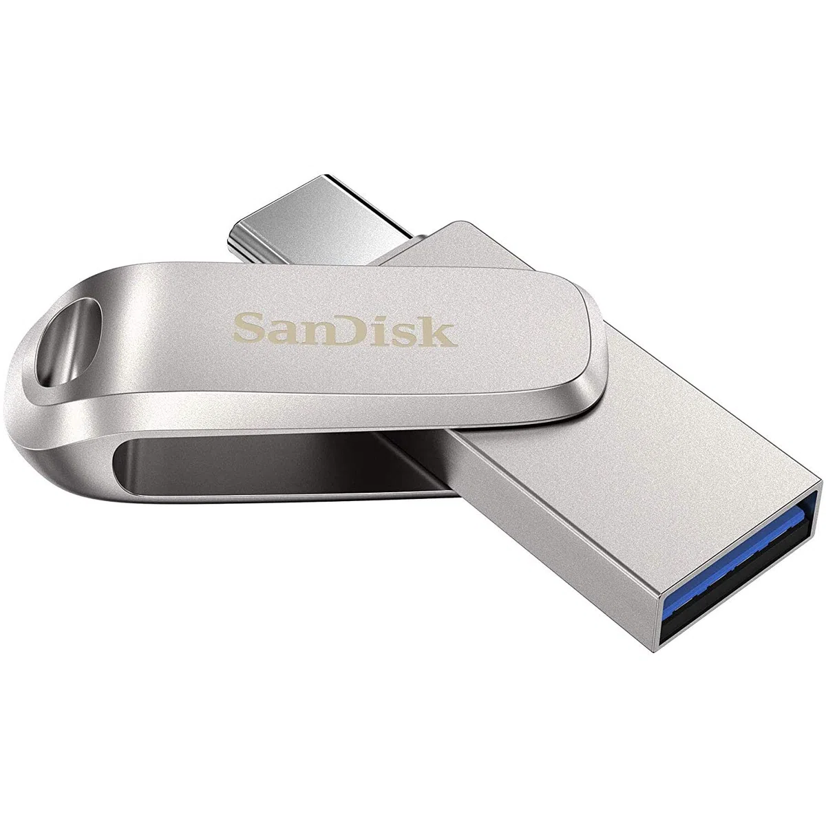 SanDisk Mémoire USB, 128 Go SanDisk USB 3.1 Gen1-A/Type-C Dual Drive avec Deux connecteurs, Type Rotatif
