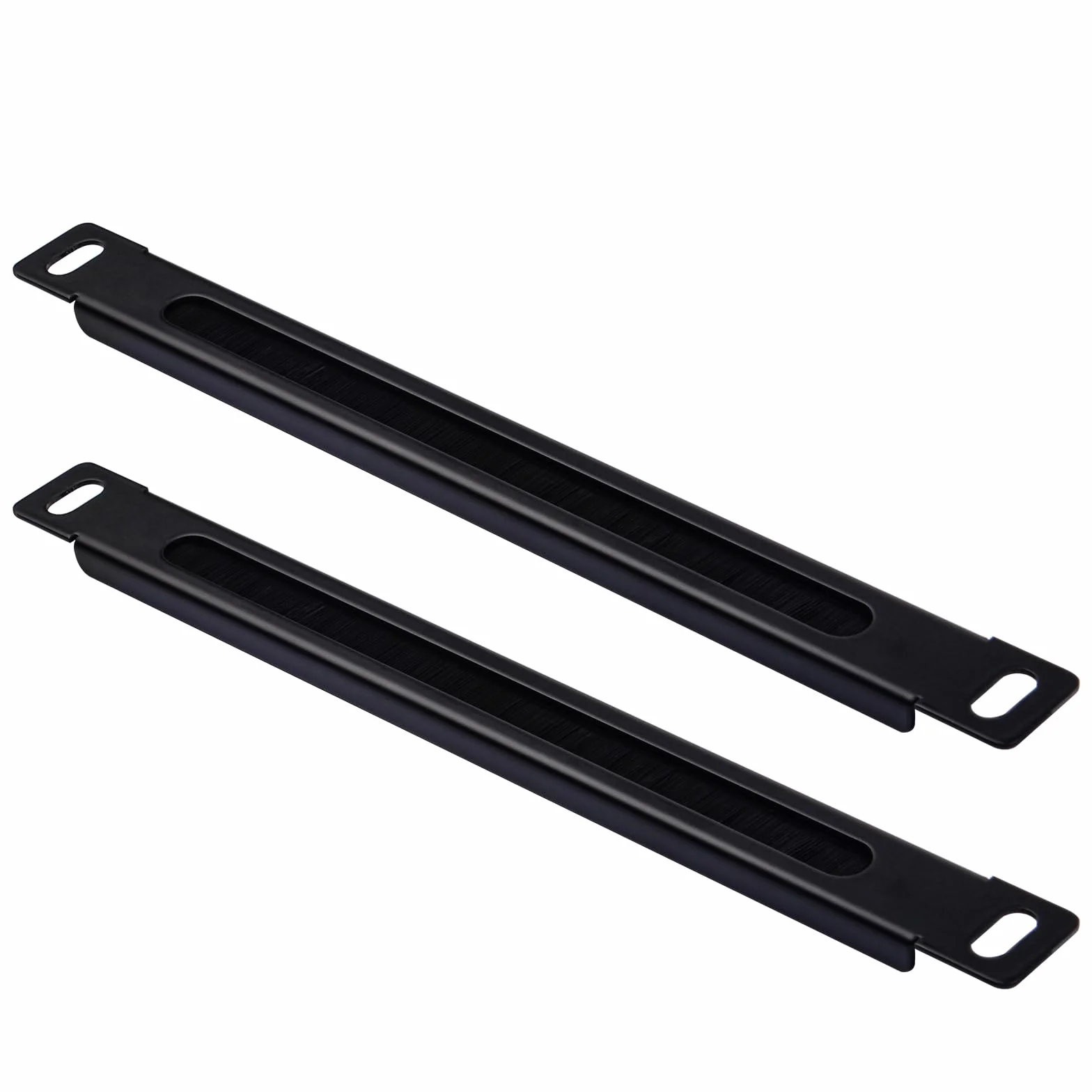 GeeekPi 10 inch 0.5U Brush Cable Manager Rack Mount Cable Management Panel for Server Rack Network Cabinet (2PCS)